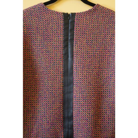 Sandro Crochet Tweed Boxy Cropped Short Sleeve Blouse Zip Top Size 2 Medium - Picture 3 of 10